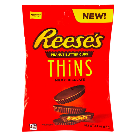 Reese's Thins Milk Chocolate Peanut Butter Cups 3.1oz