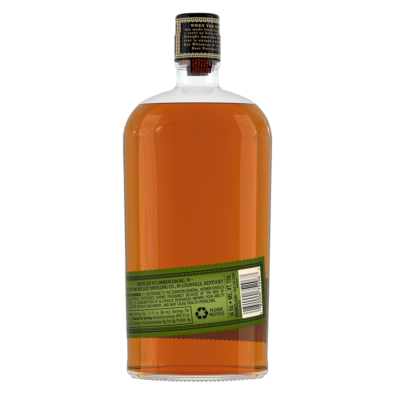 Bulleit Rye Whiskey 750ml (90 Proof)