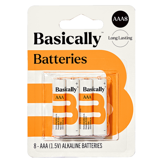 Basically 8ct AAA Alkaline Batteries