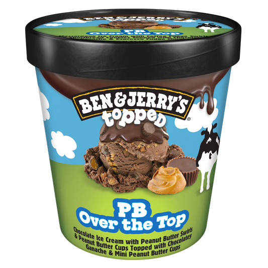 Ben & Jerry's Topped PB Over the Top Ice Cream Pint