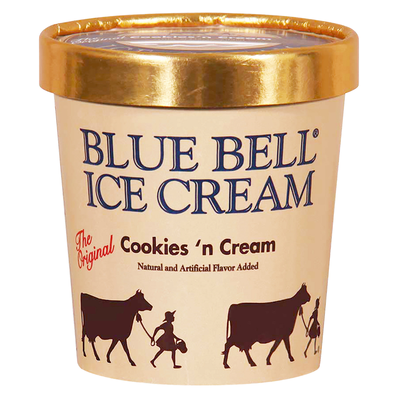 Blue Bell Cookies n' Creme Ice Cream Pint