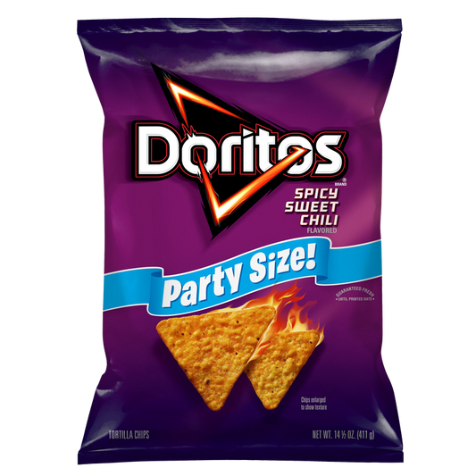 Doritos Spicy Sweet Chili Tortilla Chips Party Size 14.5 oz