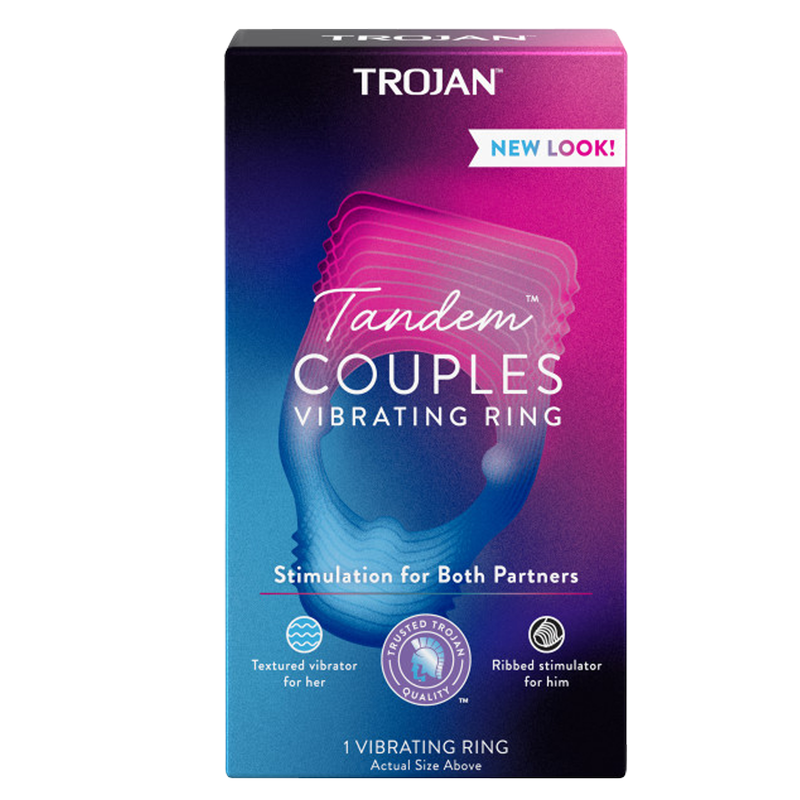 Trojan Vibrations Tandem Couples Vibrating Ring 1ct