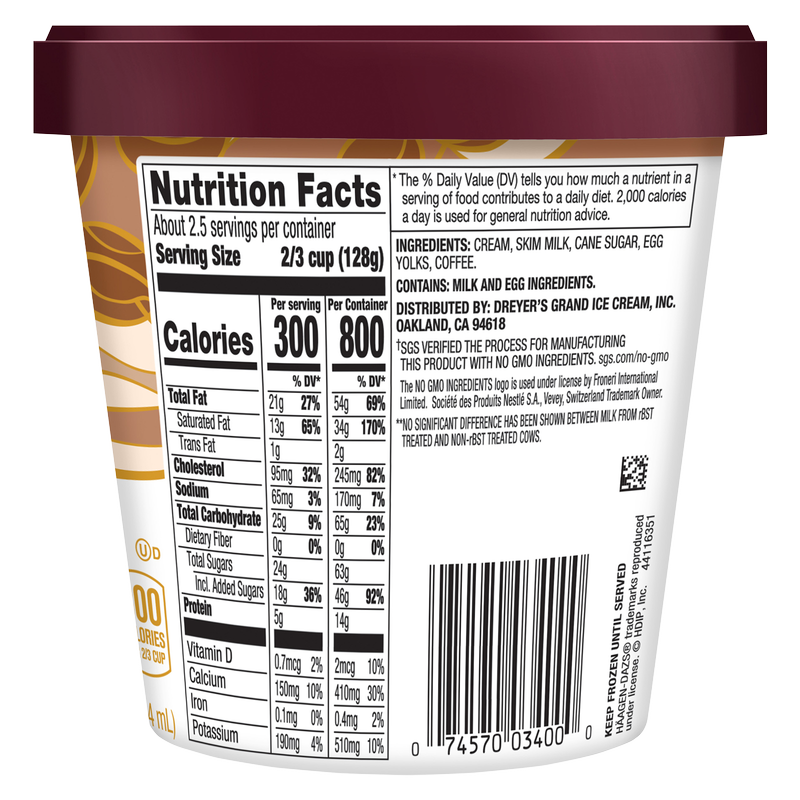 Haagen-Dazs Coffee Ice Cream Pint