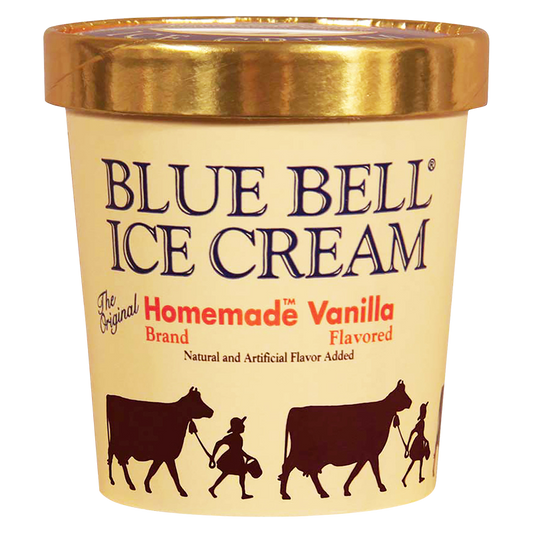 Blue Bell Homemade Vanilla Ice Cream Pint