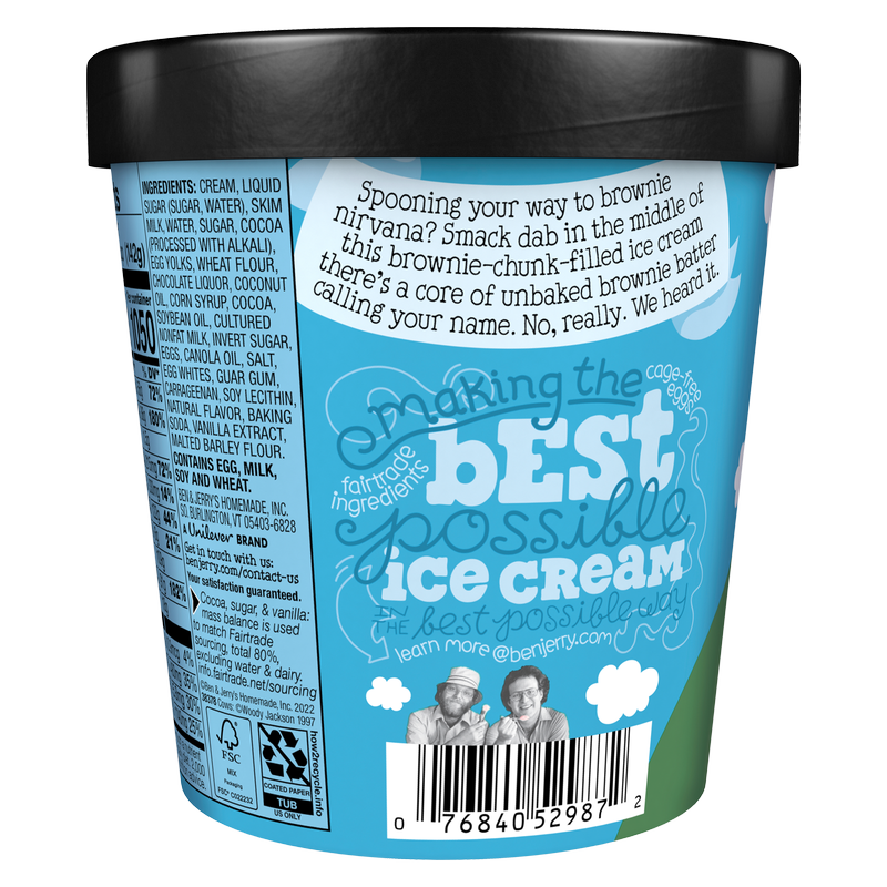 Ben & Jerry's Brownie Batter Core Ice Cream Pint