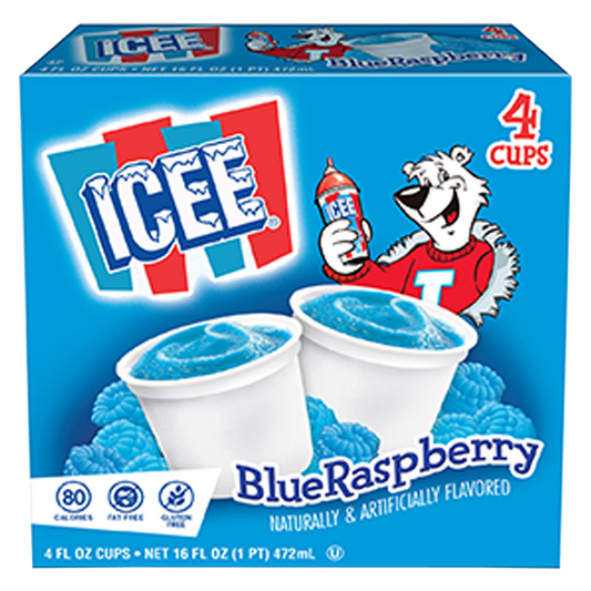 ICEE Frozen Blue Raspberry Cups 4ct