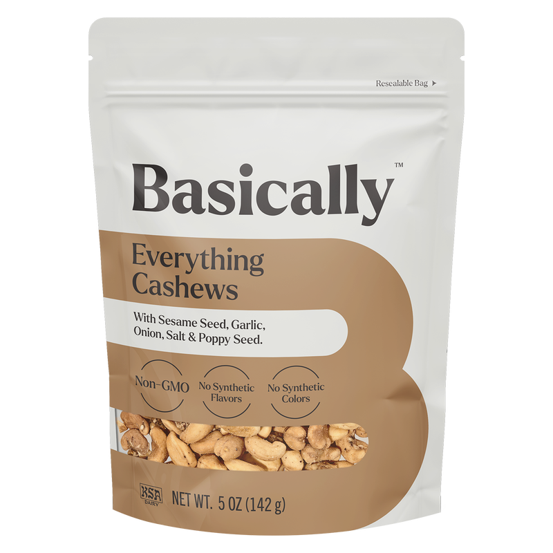 Basically Everything Bagel Seasoned Cashews 5oz.