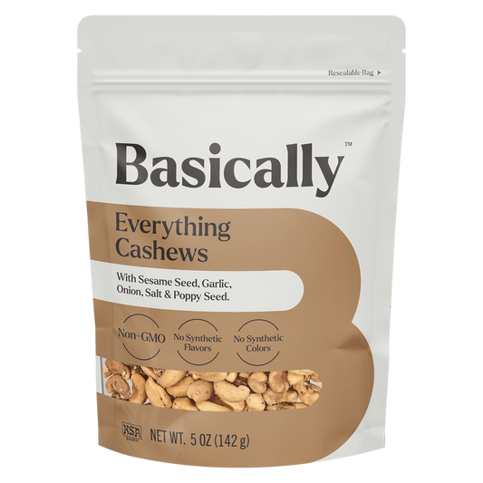 Basically Everything Bagel Seasoned Cashews 5oz.