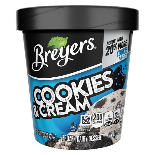 Breyers Cookies & Cream Ice Cream Pint