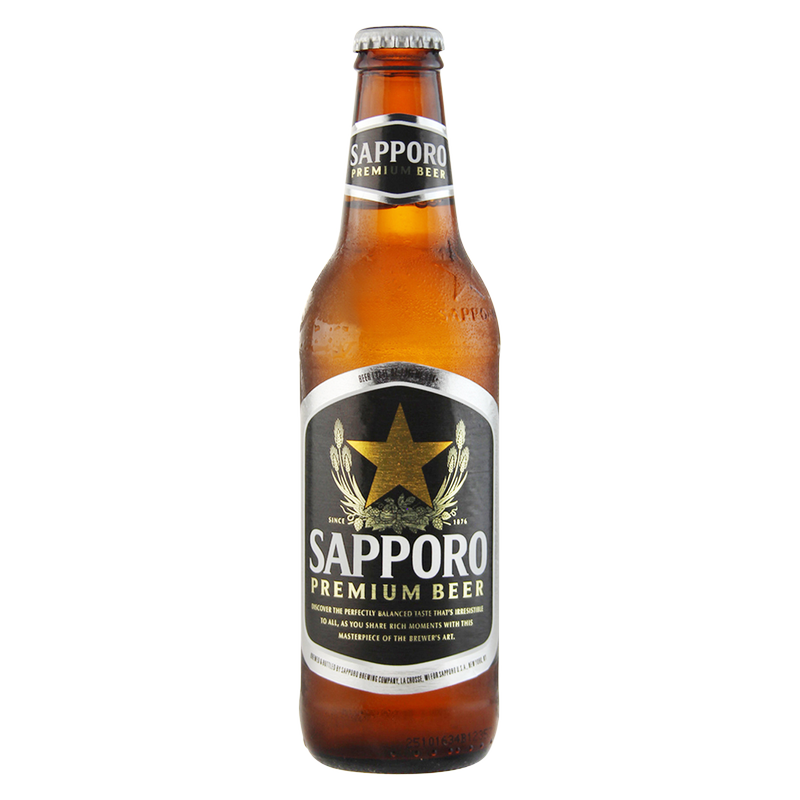 Sapporo Premium Beer 6pk 12oz BTL 4.9% ABV