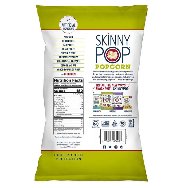 Skinny Pop Popcorn 4.4oz