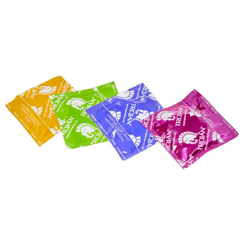 Trojan Pleasure Pack Lubricated Condoms 12ct