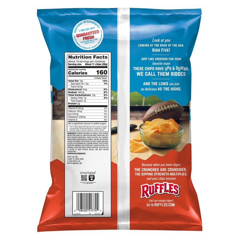 Ruffles Cheddar & Sour Cream Potato Chips 12.5oz