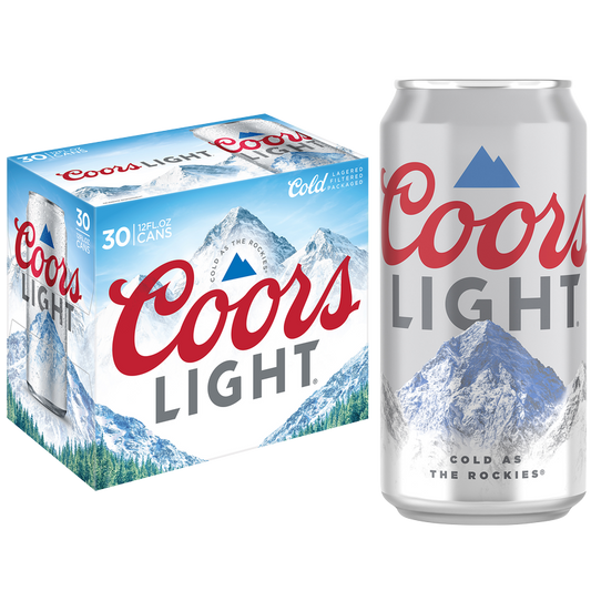 Coors Light 30pk 12oz Can 4.2% ABV