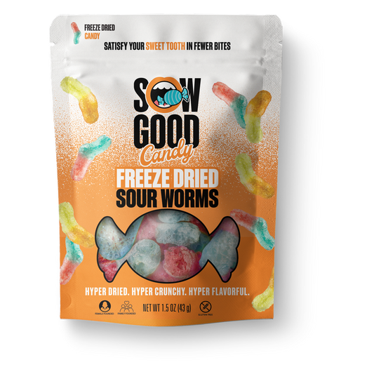 SOW Good Freeze Dried Sweet Worms 1.5oz