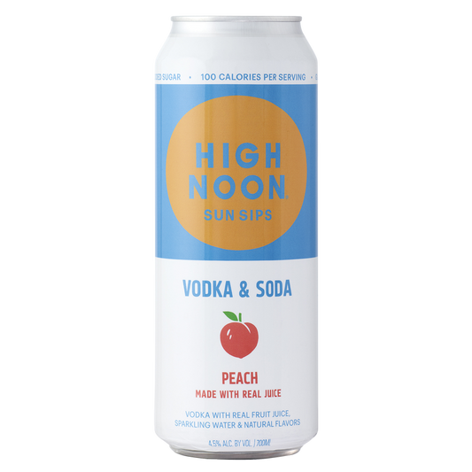 High Noon Peach Single 700ml Can 4.5% ABV