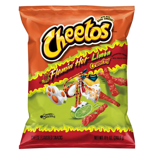 Cheetos Crunchy Flamin’ Hot Limon 8.5oz