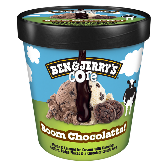 Ben & Jerry's Boom Chocolatta Cookie Core Ice Cream Pint