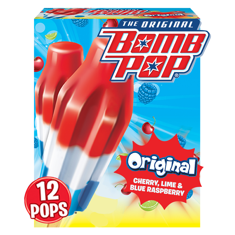 Bomb Pop Original Ice Pops 12ct