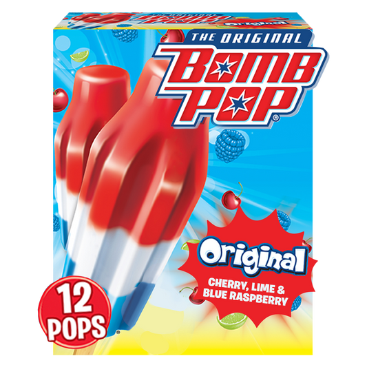 Bomb Pop Original Ice Pops 12ct