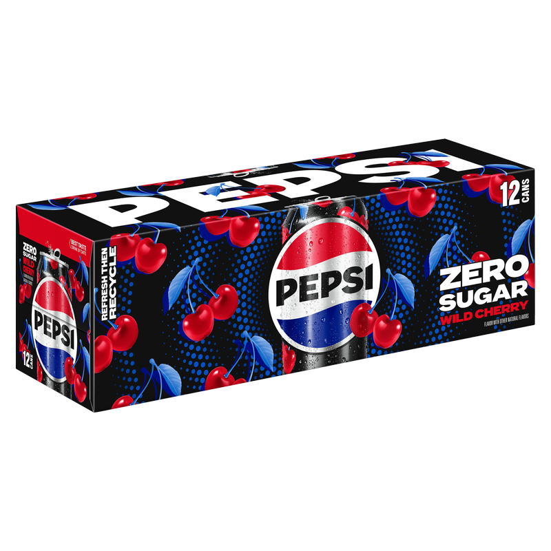 Pepsi Zero Sugar Wild Cherry 12oz 12pk