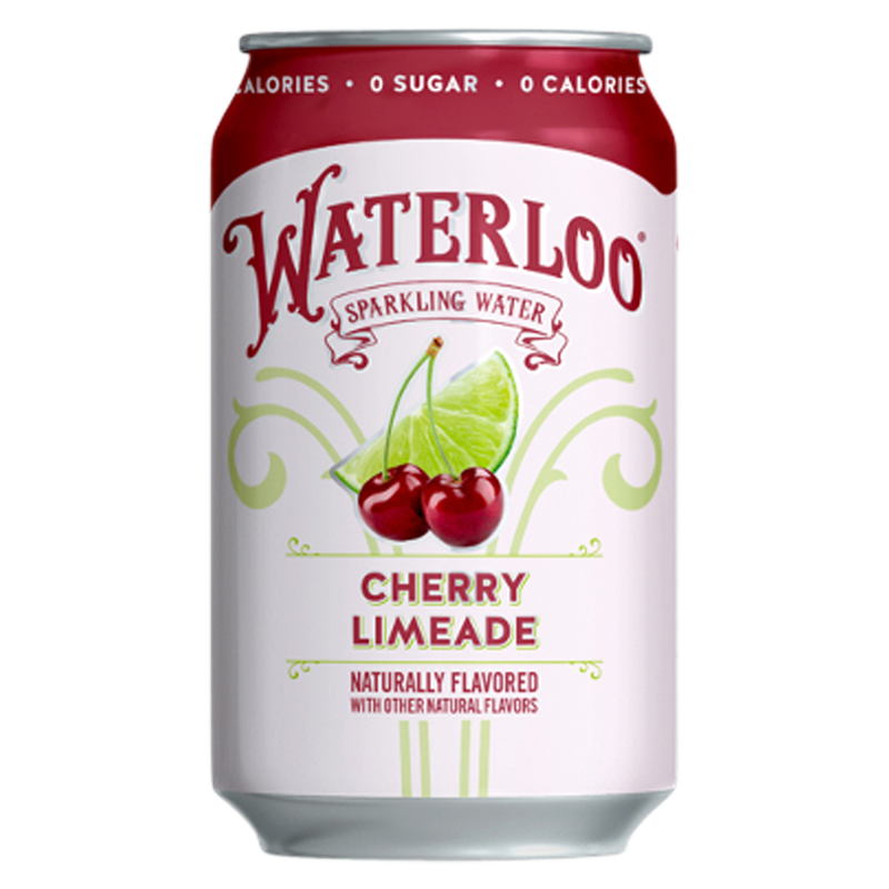 Waterloo Sparkling Cherry Limeade Water 12pk 12oz Can