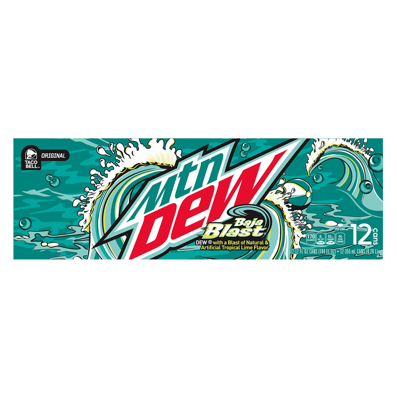 Mountain Dew Baja Blast 12pk 12oz Can