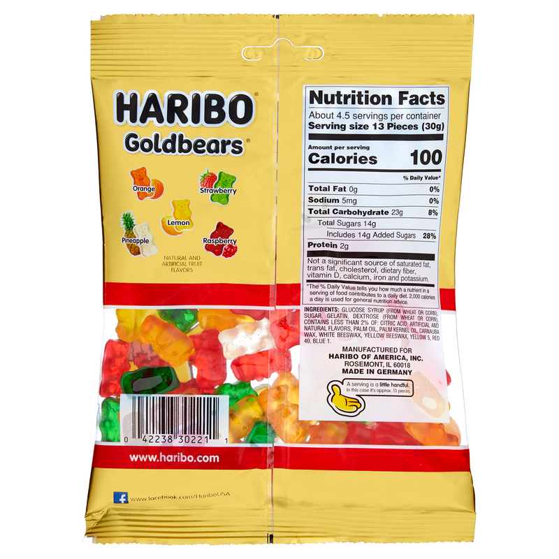 Haribo Goldbears Gummi Candy 5oz