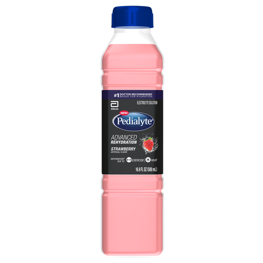 Pedialyte Strawberry Advanced Rehydration 16.9oz Btl