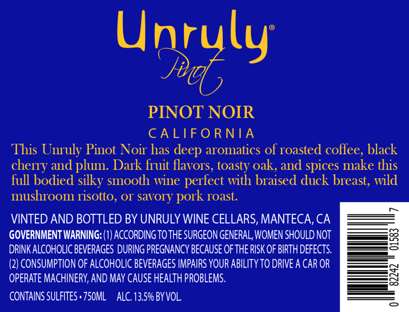 Unruly Pinot Noir 750ml