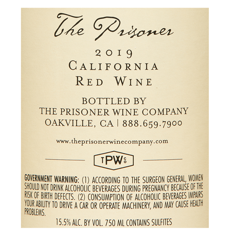 The Prisoner Red Blend 750ml