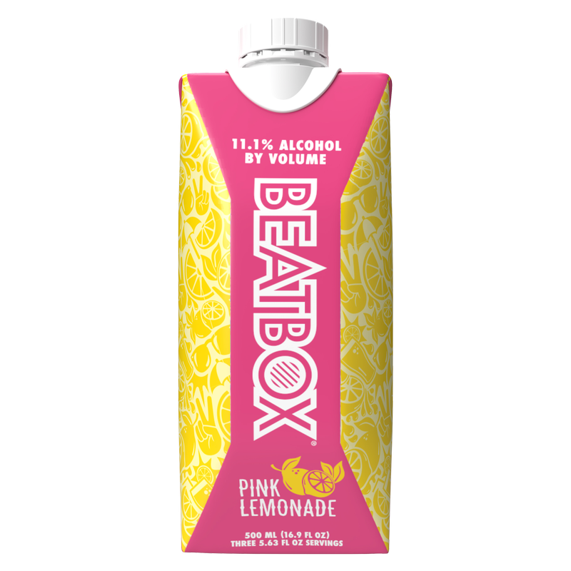 BeatBox Pink Lemonade 500ml 11.1% ABV Party Punch