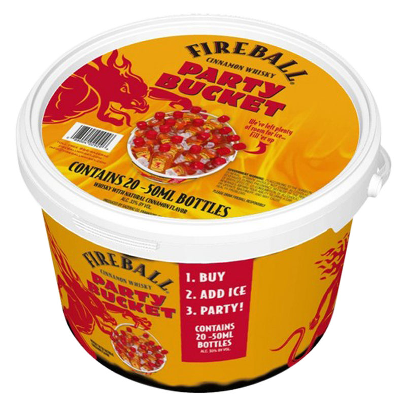 Fireball Party Bucket 20pk 50ml (66 Proof)