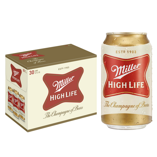 Miller High Life 30pk 12oz Can 4.6% ABV