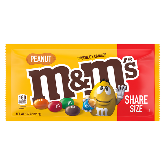 M&M's Peanut Milk Chocolate Candies Share Size 3.27oz