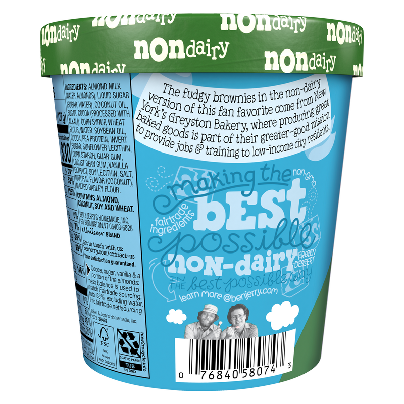 Ben & Jerry's Non-Dairy Chocolate Fudge Brownie Frozen Dessert Pint