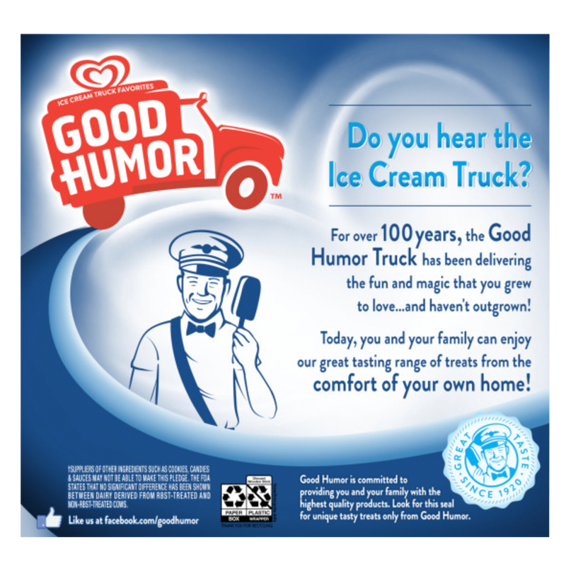 Good Humor Cookies & Creme Loaded Frozen Dessert Bars 6ct