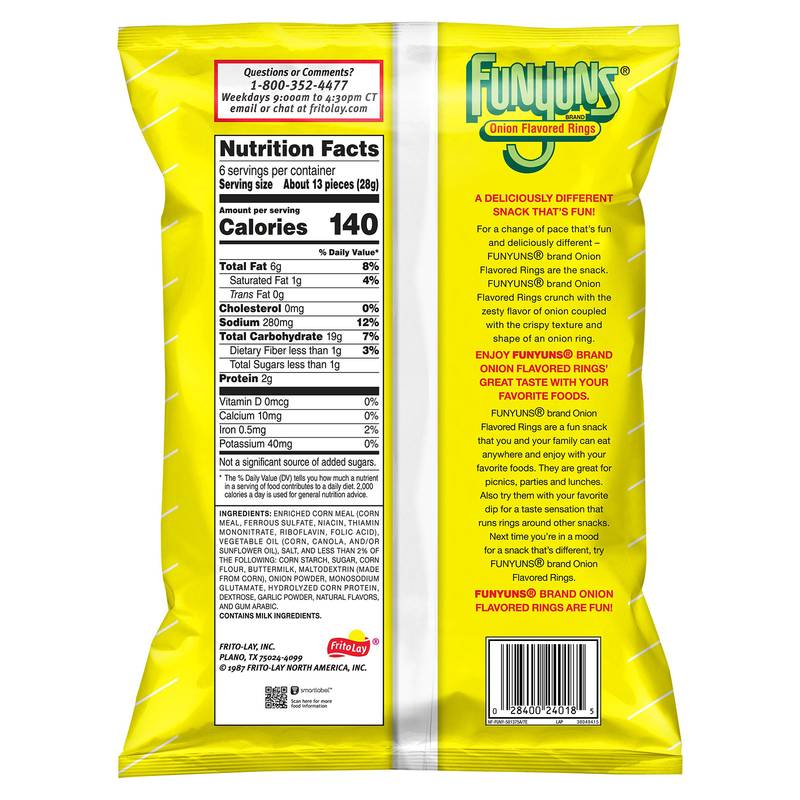 Funyuns Onion Flavored Rings 6oz