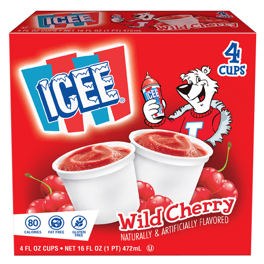 ICEE Frozen Wild Cherry Cups 4ct