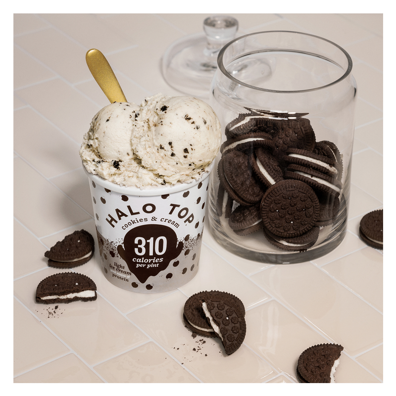 Halo Top Cookies and Cream Ice Cream Pint