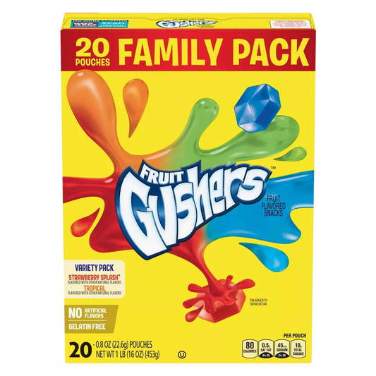 Fruit Gushers Variety Pack 20ct