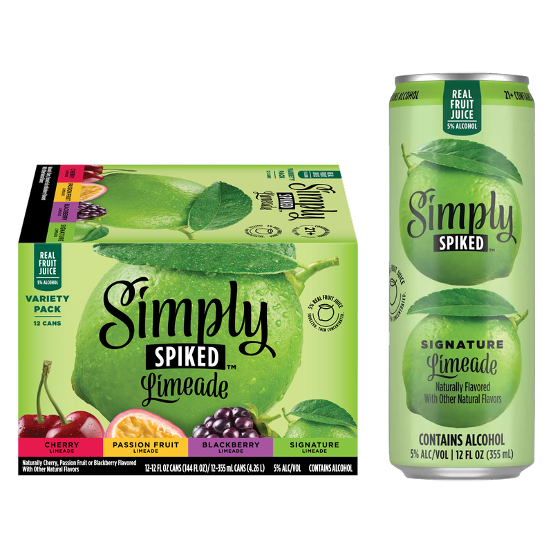 Simply Spiked Limeade Variety Pack 12pk 12oz Cans 5% ABV