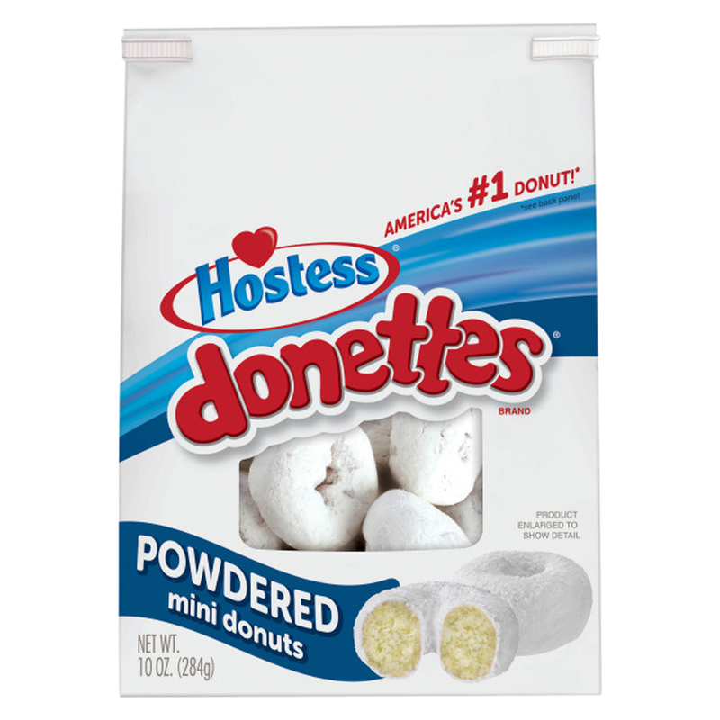 Hostess Donettes Powdered Mini Donuts Bag 10oz