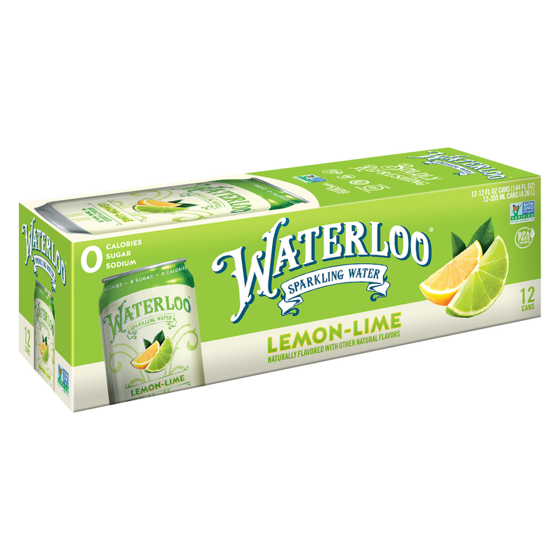 Waterloo Sparkling Lemon-Lime Water 12pk 12oz Can