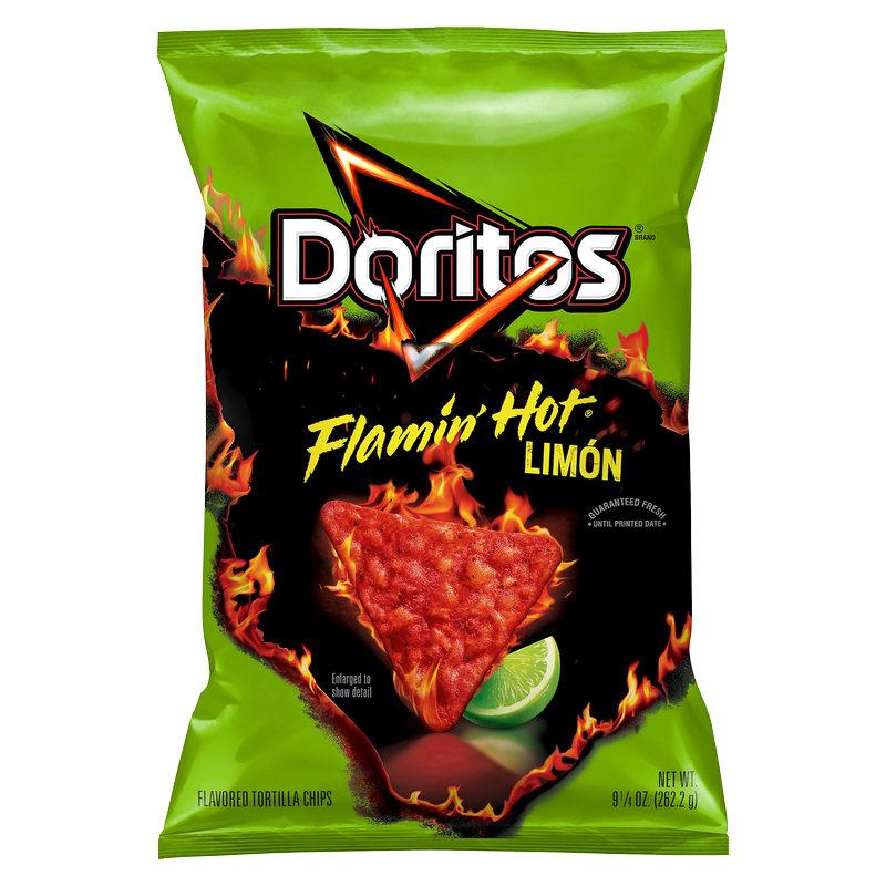 Doritos Flamin Hot Limon Tortilla Chips 9.25oz