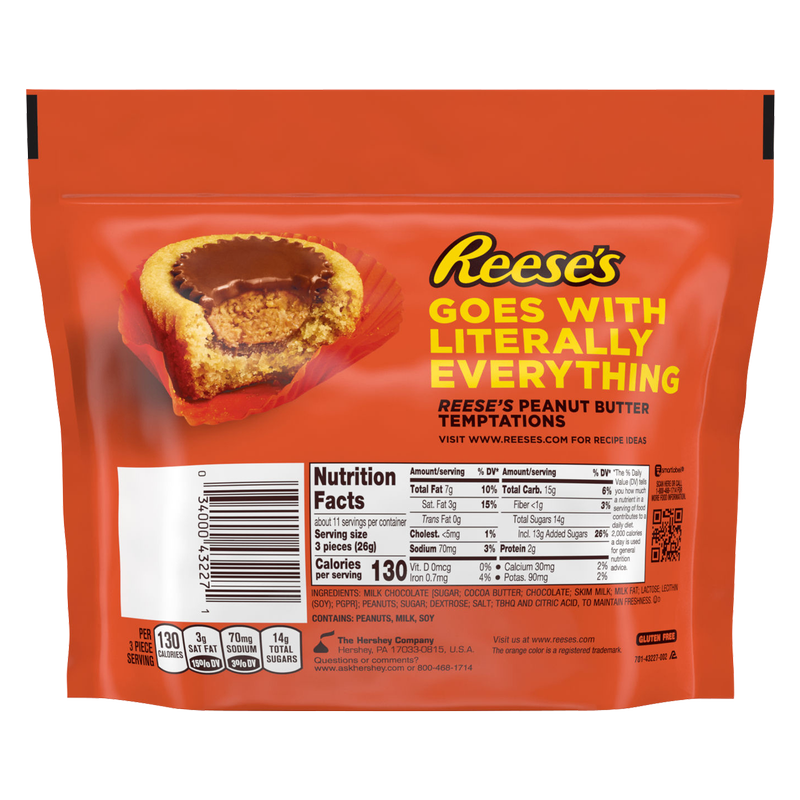 REESE'S Miniatures Milk Chocolate Peanut Butter Cups, Candy Share Pack, 10.5 oz