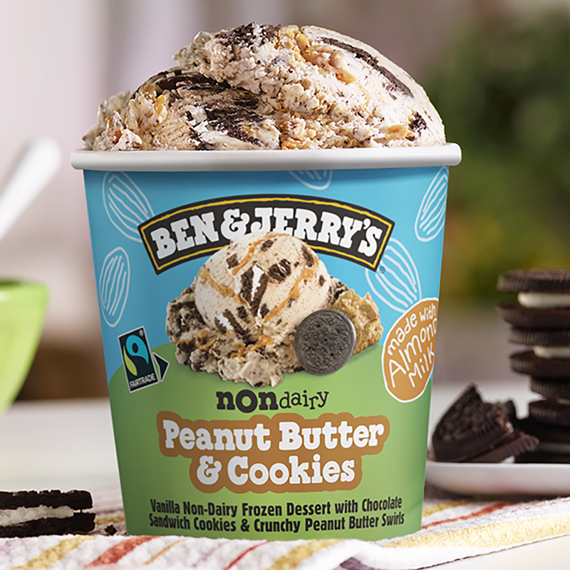 Ben & Jerry's Non-Dairy P.B. & Cookies Pint Dessert Pint