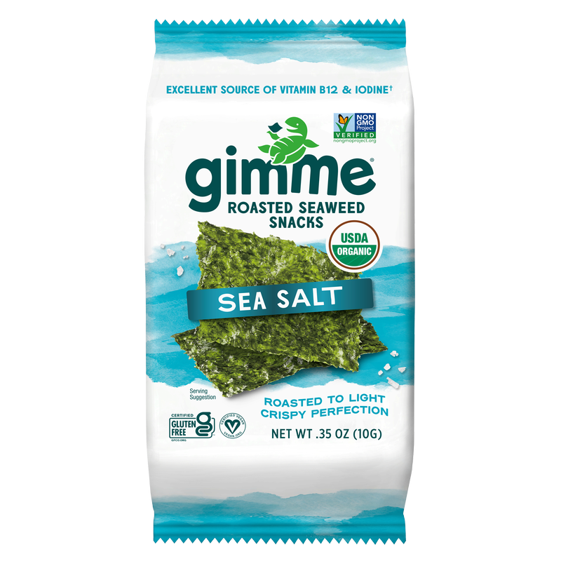 Gimme Organic Sea Salt Premium Roasted Seaweed .35oz