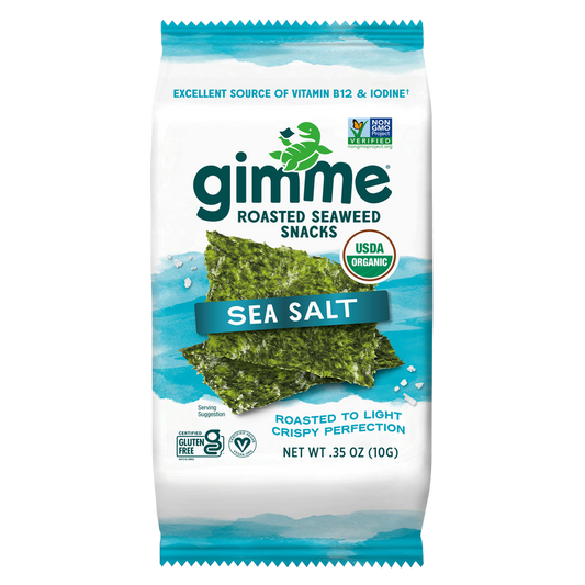 Gimme Organic Sea Salt Premium Roasted Seaweed .35oz